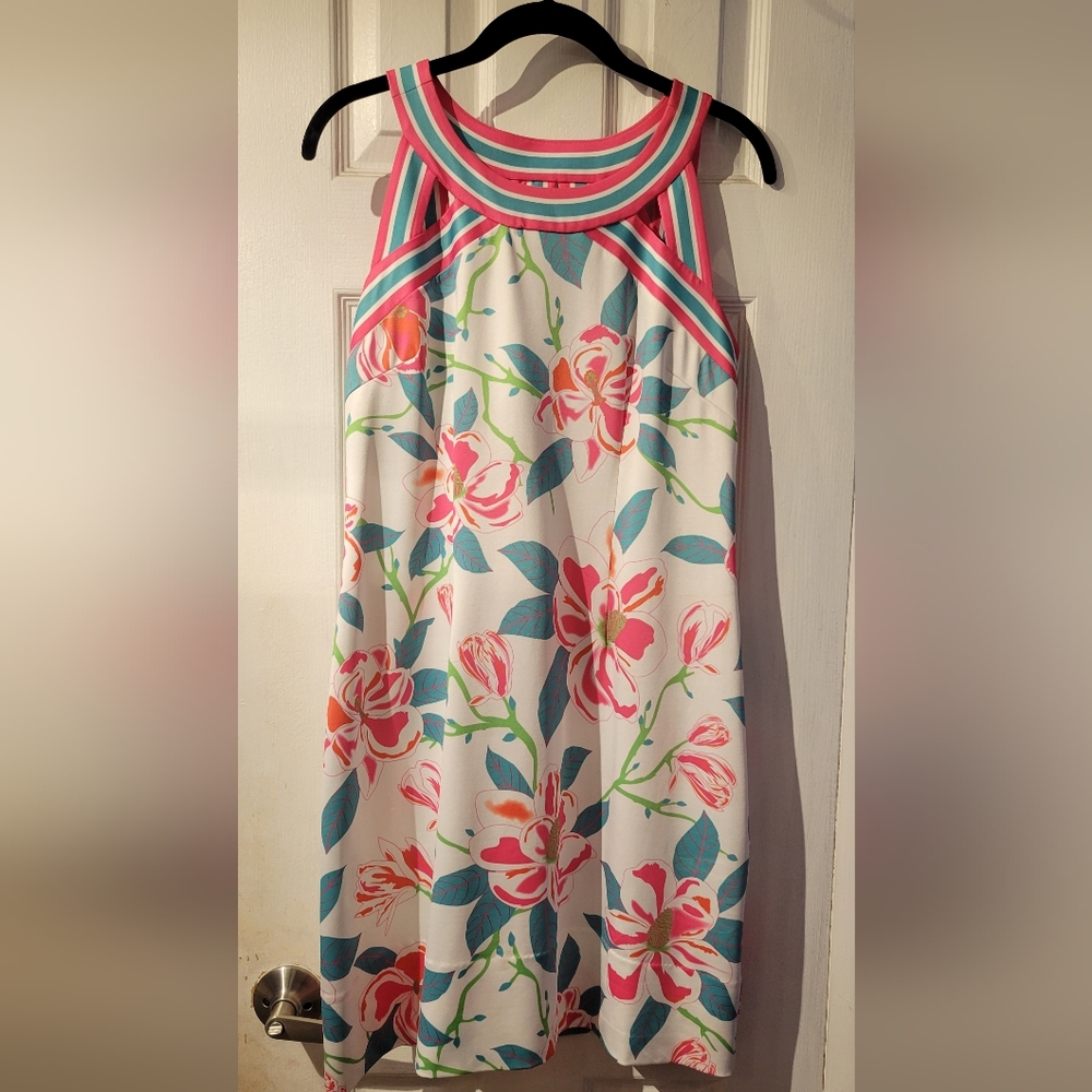 Gretchen Scott Designs Isosceles White Floral Dress
